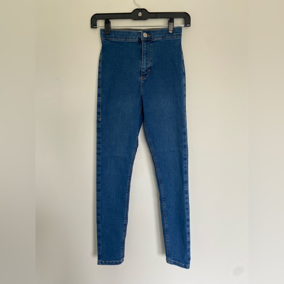Topshop Super Skinny Blue Joni Jeans - Picture 1 of 3